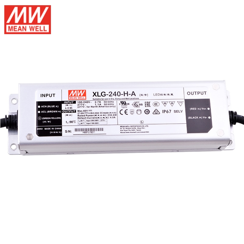 ǹ  XLG-240-H-A 240 w 27-56 v 4.28  6.66a cc  led..